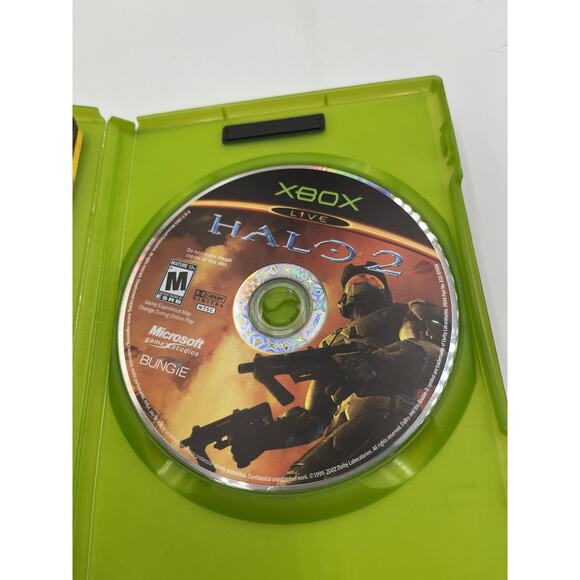 Halo 2 BLACK LABEL (Microsoft Original Xbox, 2004) CIB Complete Tested Works - Picture 6 of 10